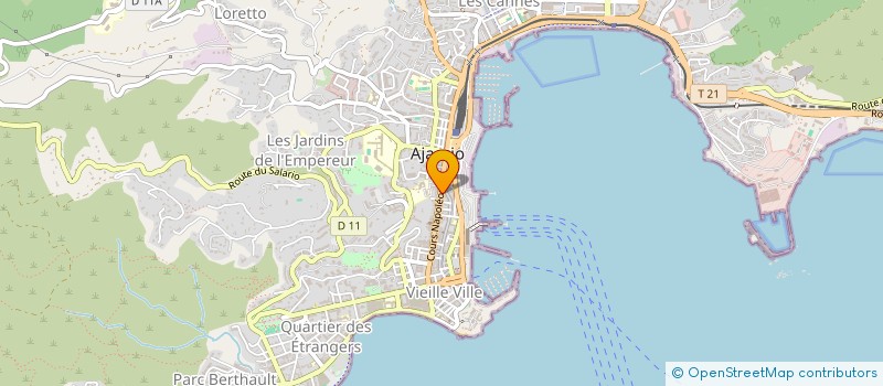 localisation de l'entreprise MADAME MARGOT SCHMITT  AJACCIO