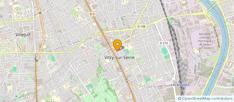 localisation de l'entreprise MADAME MARGOT SERRER à VITRY-SUR-SEINE