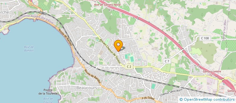 localisation de l'entreprise MADAME MARGOT SICARD  SANARY-SUR-MER