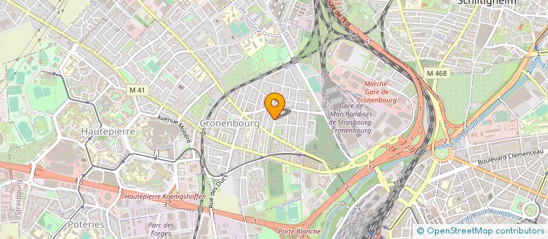 localisation de l'entreprise MADAME MARGOT SITTERLE à STRASBOURG
