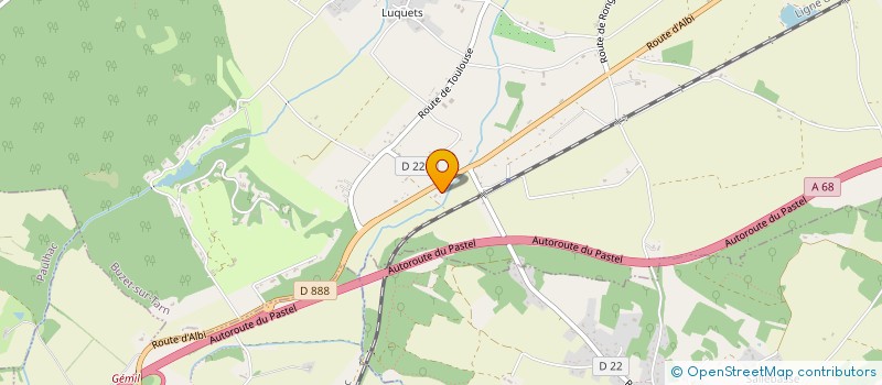 localisation de l'entreprise MADAME MARGOT STODEL  BUZET-SUR-TARN