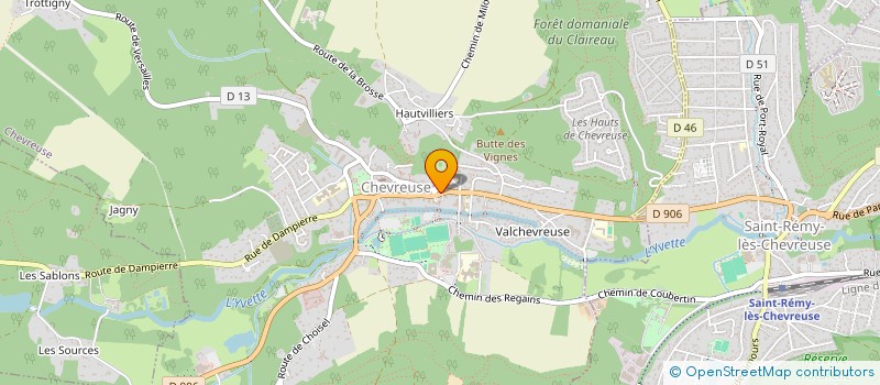 localisation de l'entreprise MADAME MARGOT THERIEZ  CHEVREUSE