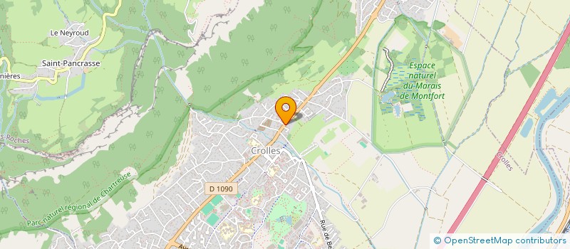 localisation de l'entreprise MADAME MARGOT THEVENON à CROLLES