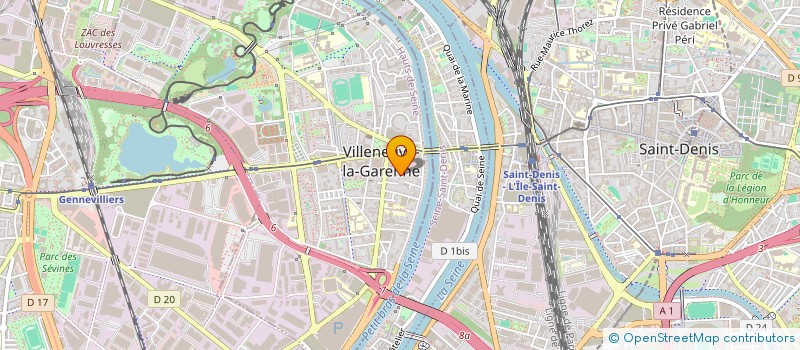 localisation de l'entreprise MADAME MARGOT THYBERT  VILLENEUVE-LA-GARENNE