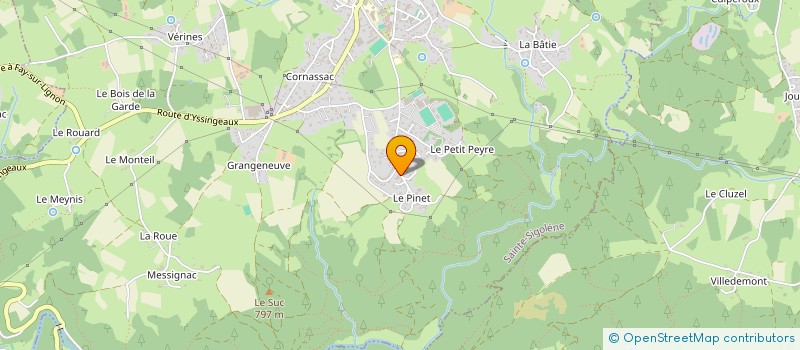 localisation de l'entreprise MADAME MARGOT VACHET  SAINTE-SIGOLENE