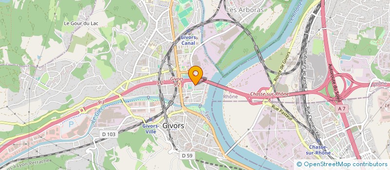 localisation de l'entreprise MADAME MARGOT VIGNON  GIVORS