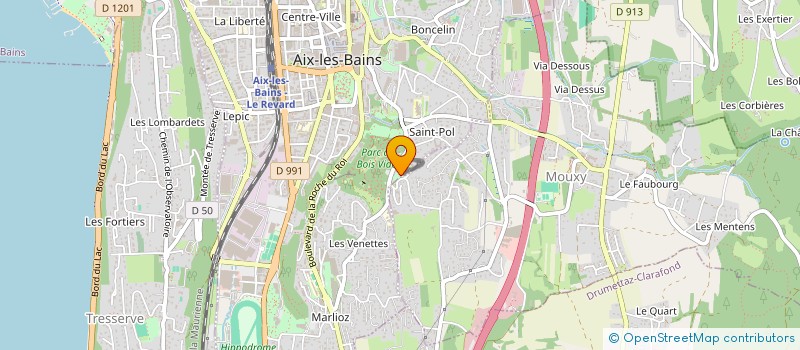 localisation de l'entreprise MADAME MARGOT VOISIN à AIX-LES-BAINS