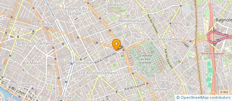 localisation de l'entreprise MADAME MARGOT VOLLOT  PARIS 11