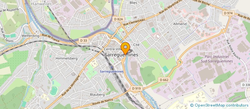 localisation de l'entreprise MADAME MARGOT WALASZEK  SARREGUEMINES