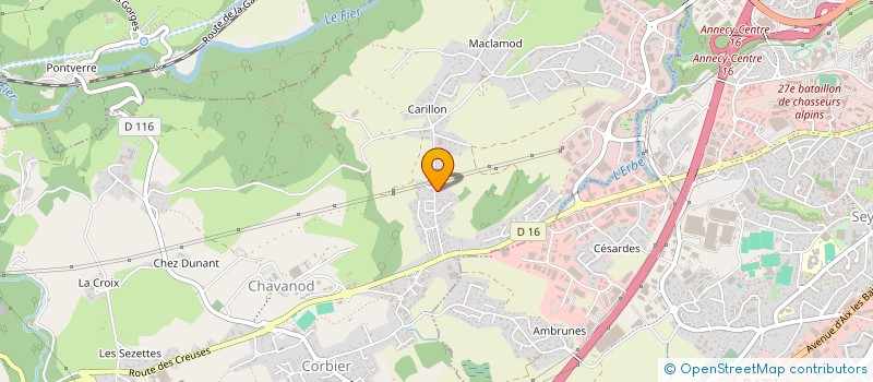 localisation de l'entreprise MADAME MARGUERITE ACCAMBRAY  CHAVANOD