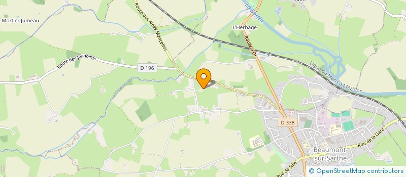 localisation de l'entreprise MADAME MARGUERITE AGUILE  BEAUMONT SUR SARTHE