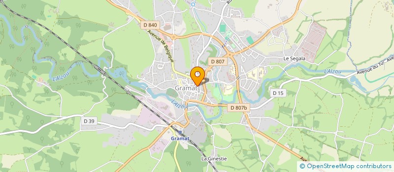 localisation de l'entreprise MADAME MARGUERITE ALIBERT  GRAMAT