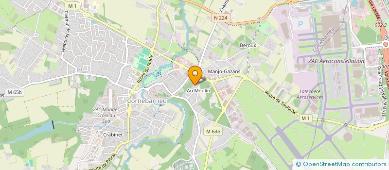 localisation de l'entreprise MADAME MARGUERITE AUTHIE  CORNEBARRIEU