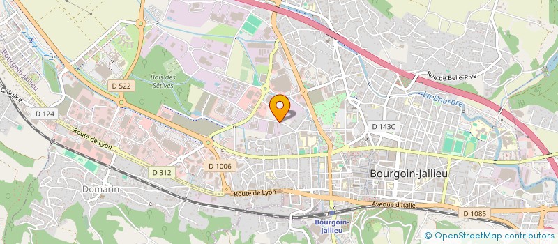 localisation de l'entreprise MADAME MARGUERITE BACCAM à BOURGOIN-JALLIEU