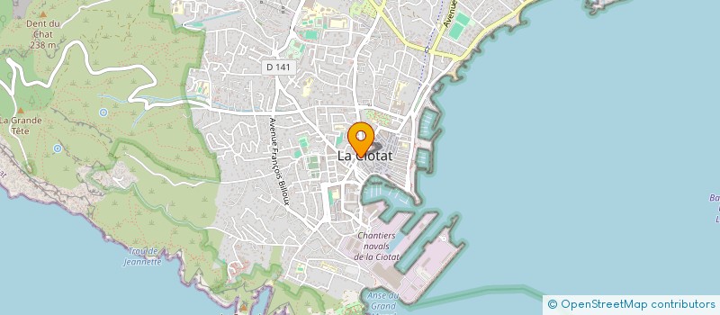 localisation de l'entreprise MADAME MARGUERITE BAQUAI  LA CIOTAT