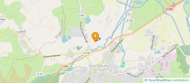 localisation de l'entreprise MADAME MARGUERITE BASSET  SAINT-MARCELLIN-EN-FOREZ