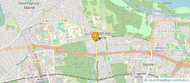 localisation de l'entreprise MADAME MARGUERITE BERNARDIN  CHAMPS-SUR-MARNE