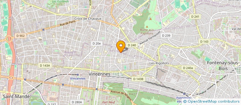 localisation de l'entreprise MADAME MARGUERITE BERTRAND à VINCENNES