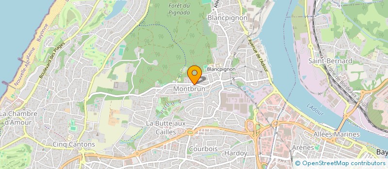 localisation de l'entreprise MADAME MARGUERITE BISBAU  ANGLET