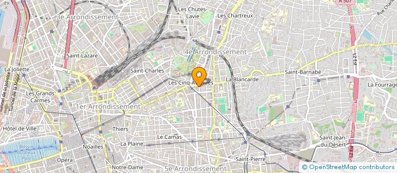 localisation de l'entreprise MADAME MARGUERITE BLANC à MARSEILLE