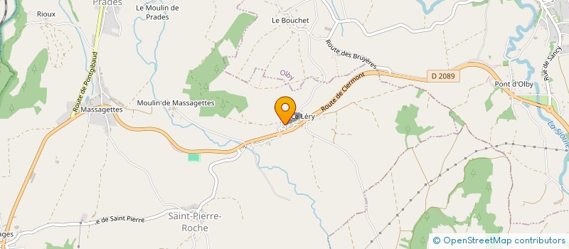 localisation de l'entreprise MADAME MARGUERITE BONY à SAINT-PIERRE-ROCHE