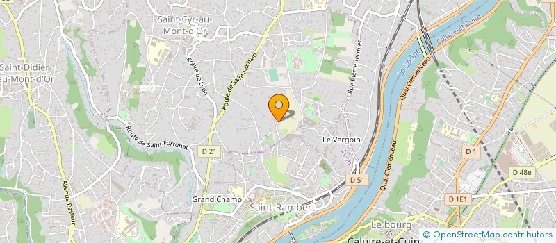 localisation de l'entreprise MADAME MARGUERITE BRUNET  SAINT-CYR-AU-MONT-D'OR