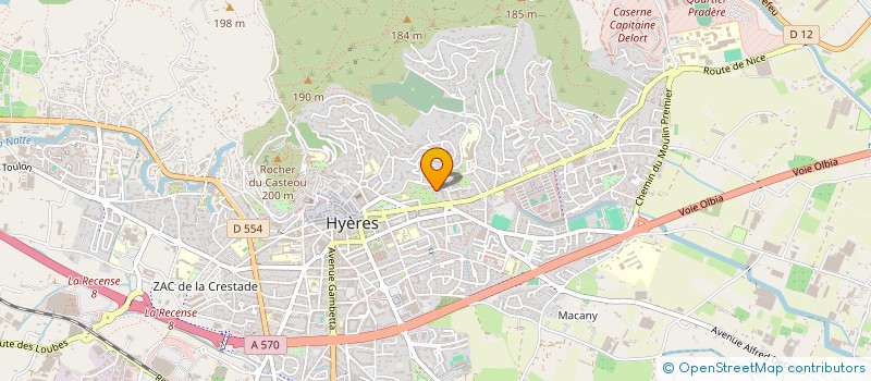 localisation de l'entreprise MADAME MARGUERITE CANIZARES  HYERES