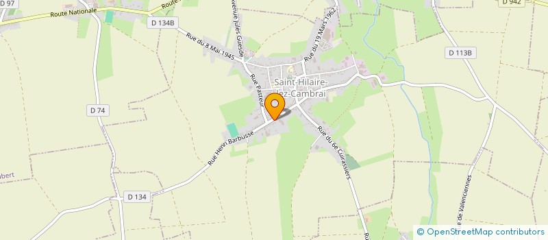 localisation de l'entreprise MADAME MARGUERITE CHATELAIN  SAINT-HILAIRE-LEZ-CAMBRAI