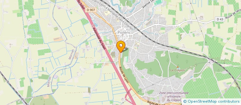 localisation de l'entreprise MADAME MARGUERITE CLEMENT  PIOLENC