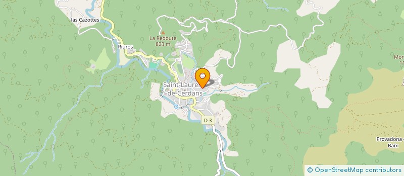 localisation de l'entreprise MADAME MARGUERITE COSTE  ST LAURENT DE CERDANS