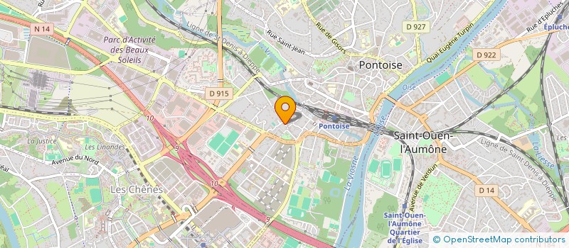 localisation de l'entreprise MADAME MARGUERITE COUET-LANNES  PONTOISE