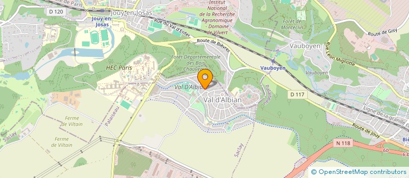 localisation de l'entreprise MADAME MARGUERITE COUSTARD  SACLAY