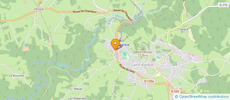 localisation de l'entreprise MADAME MARGUERITE CROZE  SAINT-AGREVE