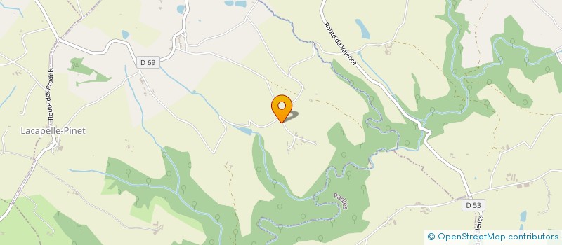 localisation de l'entreprise MADAME MARGUERITE CUQ  LACAPELLE-PINET