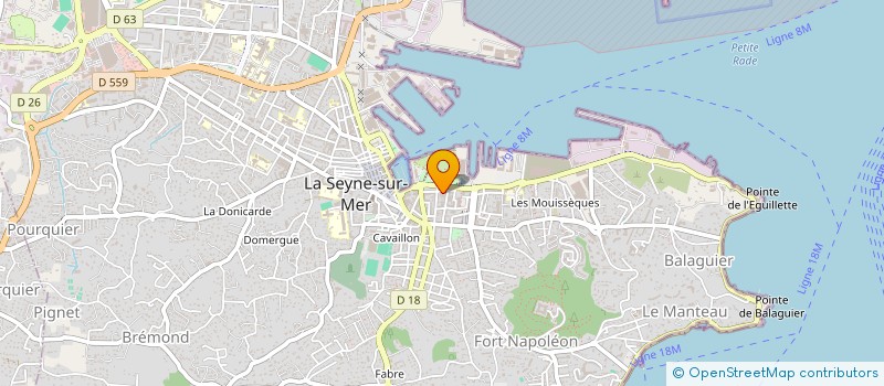 localisation de l'entreprise MADAME MARGUERITE DAUSSE  LA SEYNE-SUR-MER