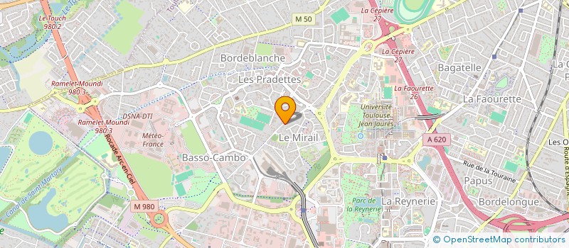 localisation de l'entreprise MADAME MARGUERITE DEBORD  TOULOUSE