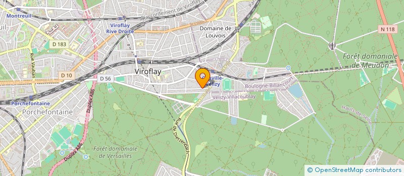 localisation de l'entreprise MADAME MARGUERITE DEPLANCK  VIROFLAY