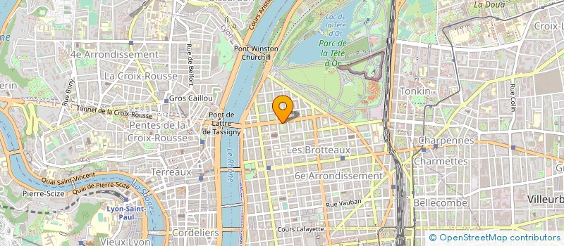 localisation de l'entreprise MADAME MARGUERITE DEVAUX  LYON 6EME