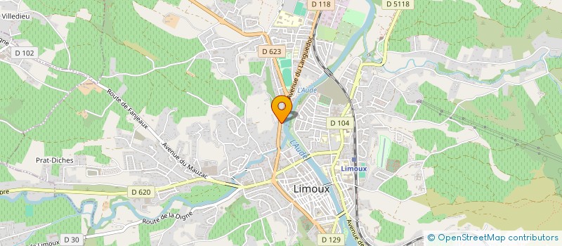 localisation de l'entreprise MADAME MARGUERITE DONATE à LIMOUX