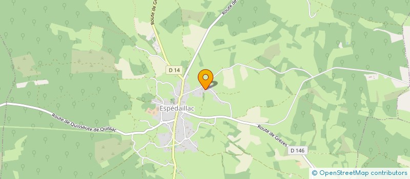 localisation de l'entreprise MADAME MARGUERITE DUFLOS  ESPEDAILLAC