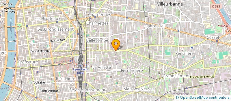 localisation de l'entreprise MADAME MARGUERITE DUPONCHEL  VILLEURBANNE