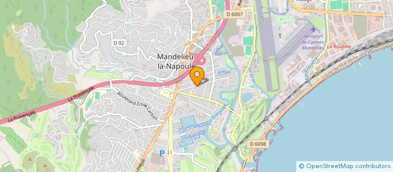 localisation de l'entreprise MADAME MARGUERITE DURNEZ  MANDELIEU-LA-NAPOULE