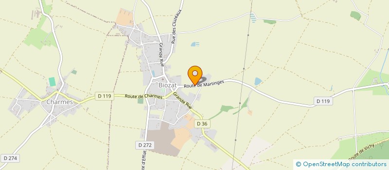 localisation de l'entreprise MADAME MARGUERITE FAUCHEUR  BIOZAT