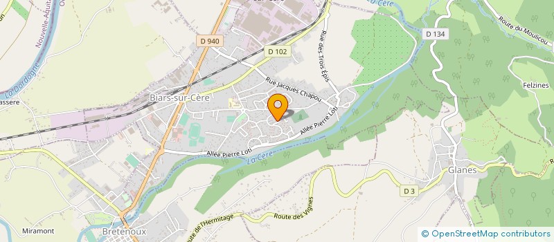 localisation de l'entreprise MADAME MARGUERITE FAYE  BRETENOUX