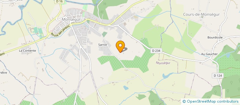 localisation de l'entreprise MADAME MARGUERITE FELLET  MONSEGUR