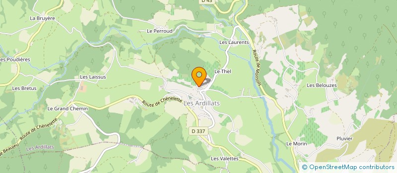 localisation de l'entreprise MADAME MARGUERITE FEUGA  BEAUJEU