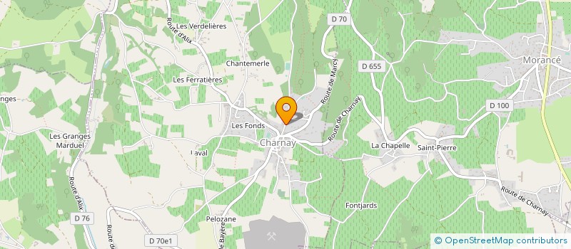 localisation de l'entreprise MADAME MARGUERITE GAGLIARDINI  CHARNAY