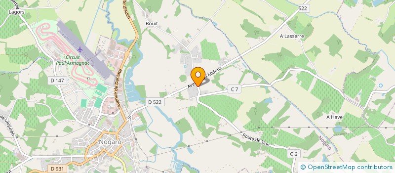 localisation de l'entreprise MADAME MARGUERITE GEORGELIN  NOGARO