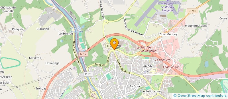 localisation de l'entreprise MADAME MARGUERITE GOBERT  MORLAIX