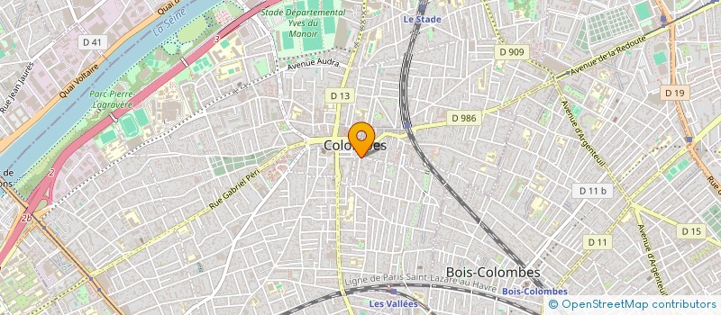 localisation de l'entreprise MADAME MARGUERITE GOURDON à COLOMBES